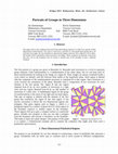 Research paper thumbnail of Portraits of Groups in Three Dimensions