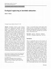 Research paper thumbnail of Ecological engineering in intertidial saltmarshes