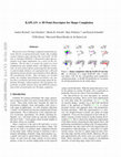 Research paper thumbnail of KAPLAN: A 3D Point Descriptor for Shape Completion