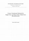 Research paper thumbnail of Convex Variational Methods for Single-View and Space-Time Multi-View Reconstruction