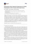 Research paper thumbnail of Participatory Rural Appraisal Approaches for Public Participation in EIA: Lessons from South Africa