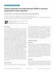 Research paper thumbnail of Double transposition and single branched TEVAR for total arch replacement in chronic dissection