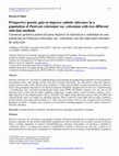 Research paper thumbnail of Prospective genetic gain to improve salinity tolerance in a population of Panicum coloratum var. coloratum with two different selection methods