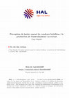 Research paper thumbnail of Perception de justice parmi les vendeurs brésiliens : la production de l'individualisme au travail