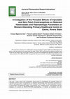 Research paper thumbnail of Investigation of the Possible Effects of Injectable and Skin Patch Contraceptives on Selected Haemostatic and Haematologic Parameters in Women Attending Primary Healthcare Centre in Eleme, Rivers State