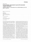 Research paper thumbnail of Erythromelalgia: improvement in pain with transcranial magnetic stimulation