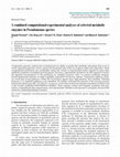 Research paper thumbnail of A combined computational-experimental analyses of selected metabolic enzymes in Pseudomonas species