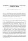 Research paper thumbnail of Twenty years of Kura-Araxes research at Tel Bet Yerah: What we have learned