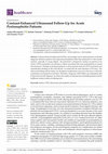 Research paper thumbnail of Contrast-Enhanced Ultrasound Follow-Up for Acute Pyelonephritis Patients