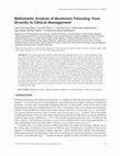 Research paper thumbnail of Bibliometric Analysis of Mushroom Poisoning: From Diversity to Clinical Management