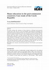 Research paper thumbnail of Home education in the post-Communist countries: Case study of the Czech Republic