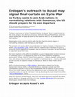 Research paper thumbnail of Erdogan's outreach to Assad may signal final curtain on Syria War