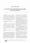 Research paper thumbnail of Períodos De Formación Del Pensamiento Indio: Notas No Esencialistas