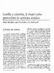 Research paper thumbnail of Costilla o columna, la mujer como proveedora de servicios sociales