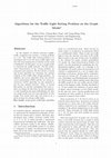 Research paper thumbnail of Algorithms for the Traffic Light Setting Problem on the Graph M odel