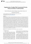 Research paper thumbnail of Supplementary Feeding With Concentrated Protein Sources In Ettawa Crossbreed Does