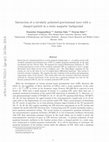 Research paper thumbnail of Interaction of a circularly polarised gravitational wave with a charged particle in a static magnetic background