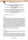 Research paper thumbnail of Étude de la dynamique stationnelle des populations des culicidés dans la province de Sidi Slimane (Maroc)