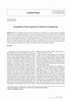 Research paper thumbnail of Recognition of facial expressions of emotions in MTLE: Analysis of 122 consecutive patients