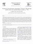 Research paper thumbnail of Production of the therapeutic radionuclides 193mPt and 195mPt with high specific activity via α-particle-induced reactions on 192Os