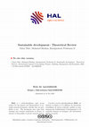 Research paper thumbnail of Développement durable : Revue théorique Sustainable development : Theoretical Review