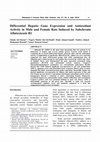 Research paper thumbnail of Differential Hepatic Gene Expression and Antioxidant Activity in Male and Female Rats Induced by Subchronic Aflatoxicosis B1