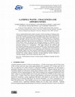 Research paper thumbnail of Landfillwaste: Challengesand Opportunities