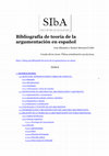 Research paper thumbnail of BIBLIOGRAFÍA DE TEORÍA DE LA ARGUMENTACIÓN EN ESPAÑOL