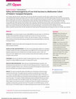 Research paper thumbnail of Safety and Immunogenicity of Live Viral Vaccines in a Multicenter Cohort of Pediatric Transplant Recipients