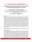 Research paper thumbnail of Production and Quality Evaluation of Pasta from Aerial yam and Soybean Flours Blend using Single-Screw Extruder