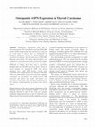 Research paper thumbnail of Osteopontin (OPN) expression in thyroid carcinoma