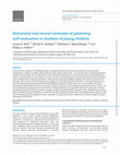 Research paper thumbnail of Behavioral and neural correlates of parenting self-evaluation in mothers of young children