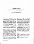 Research paper thumbnail of Apostolic Geography: The Origins and Continuity of a Hagiographic Habit