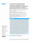 Research paper thumbnail of A novel control of human keratin expression: cannabinoid receptor 1-mediated signaling down-regulates the expression of keratins K6 and K16 in human keratinocytes in vitro and in situ