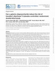 Research paper thumbnail of Can a galacto-oligosaccharide reduce the risk of traveller’s diarrhoea? A placebo-controlled, randomized, double-blind study