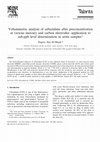 Research paper thumbnail of Voltammetric analysis of ceftazidime after preconcentration at various mercury and carbon electrodes: application to sub-ppb level determination in urine samples