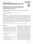 Research paper thumbnail of Inhibition of quorum sensing–associated virulence factors and biofilm formation in Pseudomonas aeruginosa PAO1 by Mycoleptodiscus indicus PUTY1