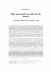 Research paper thumbnail of City and country in the Greek world