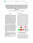 Research paper thumbnail of Potential of biomass Energy for generation of electricity: Model for small rural area Makori in District Karak KPK and comparison of power generation from sewage sludge of Makori village with that of bara river in Peshawar