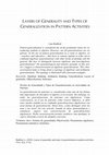 Research paper thumbnail of &lt;p&gt;Layers of generality and types of generalization in pattern activities&lt;/p&gt