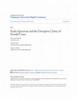 Research paper thumbnail of Radio Spectrum and the Disruptive Clarity of Ronald Coase