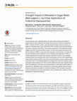 Research paper thumbnail of Drought Impact Is Alleviated in Sugar Beets (Beta vulgaris L.) by Foliar Application of Fullerenol Nanoparticles