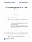 Research paper thumbnail of The Third-Party Doctrine and the Third Person