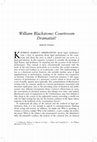 Research paper thumbnail of William Blackstone : Courtroom Dramatist?