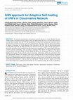 Research paper thumbnail of DQN approach for Adaptive Self-healing of VNFs in Cloud-native Network