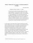 Research paper thumbnail of Trabajo y orden social: de la nada a la sociedad de empleo (y su crisis)