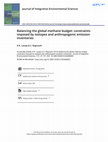 Research paper thumbnail of Balancing the global methane budget: constraints imposed by isotopes and anthropogenic emission inventories