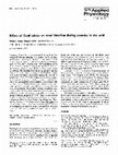 Research paper thumbnail of Effect of fluid intake on renal function during exercise in the cold