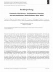 Research paper thumbnail of Buchbesprechung: Essentials of Soil Science - Soil formation, functions, use and classification (World Reference Base, WRB)