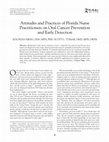 Research paper thumbnail of Attitudes and Practices of Florida Nurse Practitioners on Oral Cancer Prevention and Early Detection